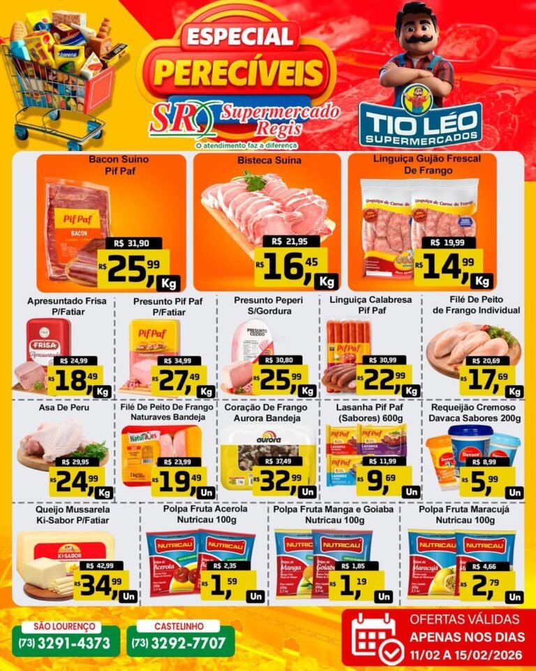 Especial de Perecíveis – Supermercado Regis
