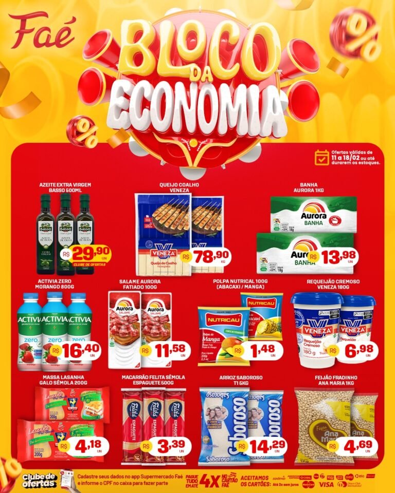 Bloco da Economia – Supermercado Faé
